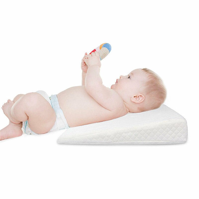 PUDCOCO Hot Newborn Baby Sleep Pillow Anti Baby Spit Milk Crib Cot Sleep Positioning Wedge Anti-Reflux Cushion Cotton Pad Mat